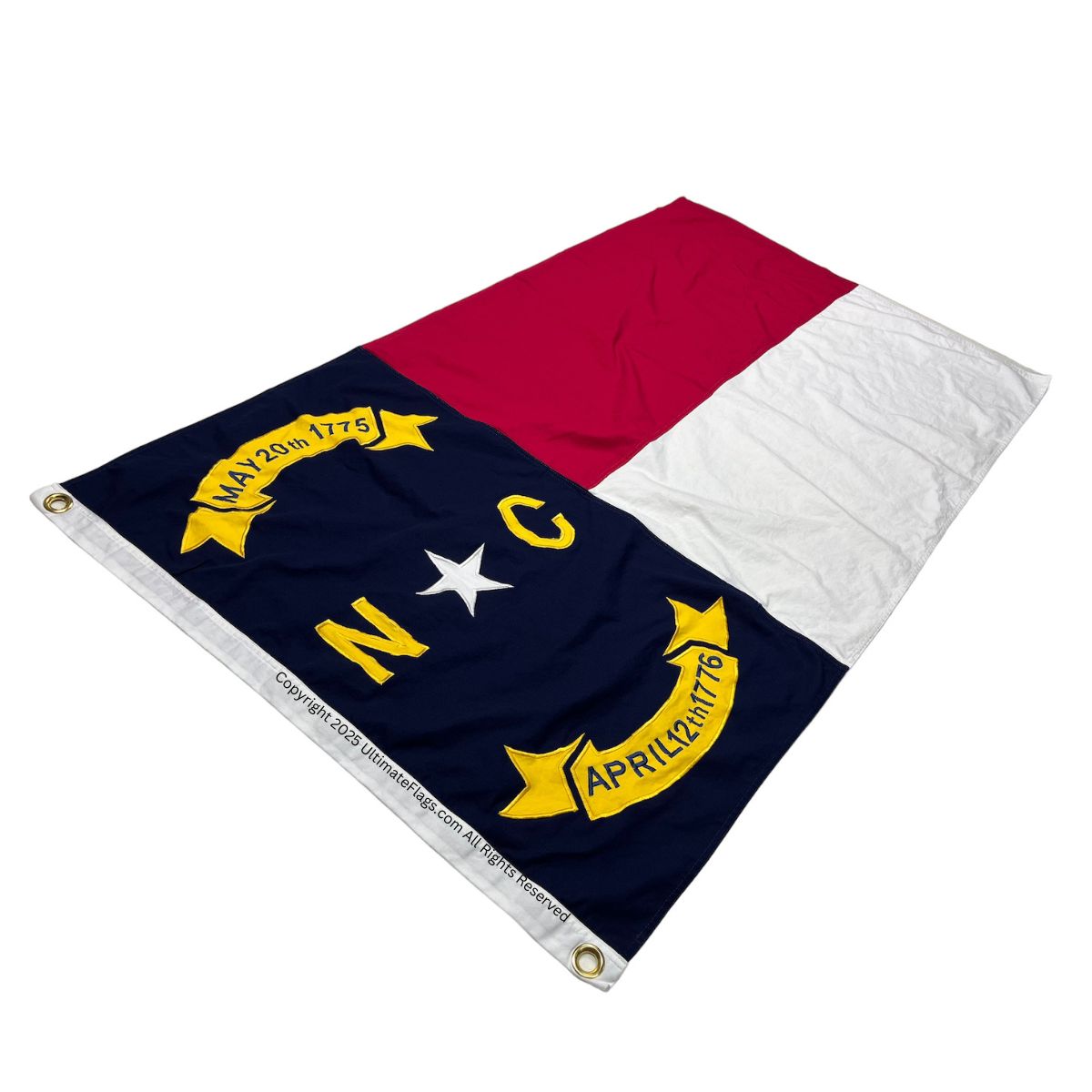 north carolina flag state of nc flags sewn cotton 3 x 5, 4 x 6, 5 x 9.5