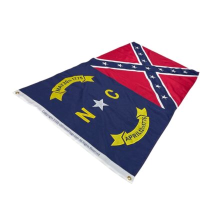 north carolina battle flag may 20 1775 april 12 1776 sewn double nylon embroidered 3 x 5 ft. yellow lettering