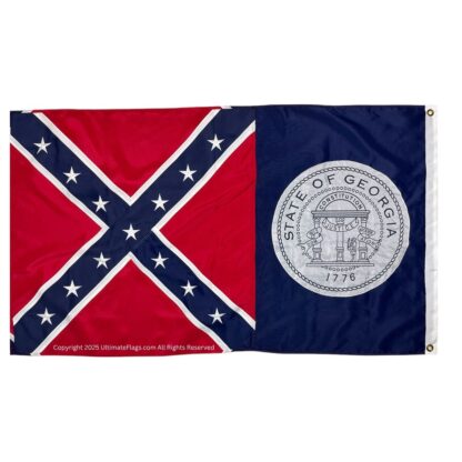 old georgia flag old ga flags state of georgia flag sewn outdoor double nylon embroidered 3x5 4x6 5x8 6x10 8x12 10x15