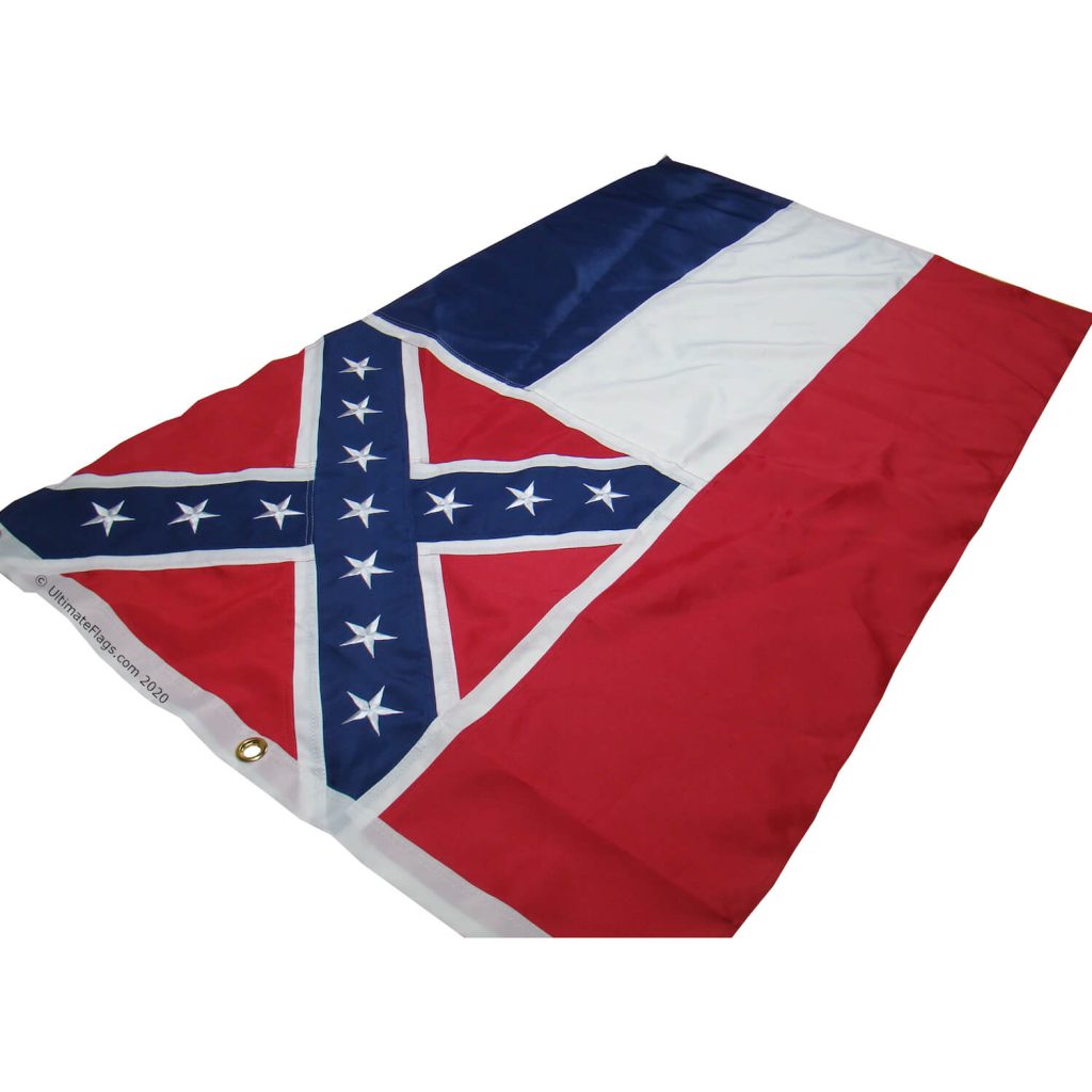 State of Mississippi Flag MS Outdoor Flags Sewn & Embroidered