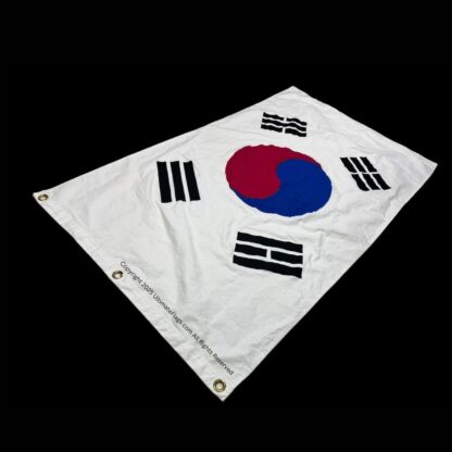 south korea flag cotton embroidered sewn 3 x 5 ft
