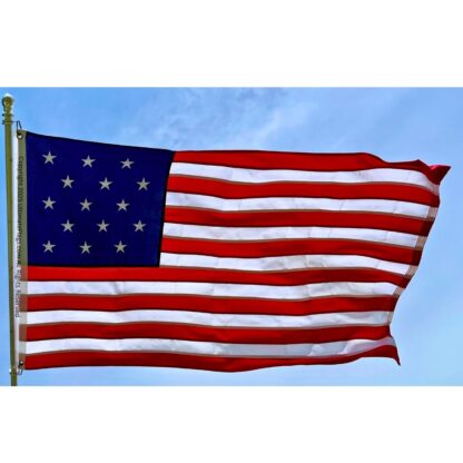 star spangled banner flag – authentic 15 star fort mchenry replica flags , 3x5 ft, embroidered double nylon