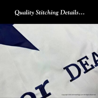 goliad texas battle flag double sided & double nylon embroidered 3 x 5 ft.