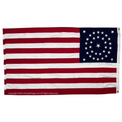 34 star circle usa cotton flag 3 x 5 ft.