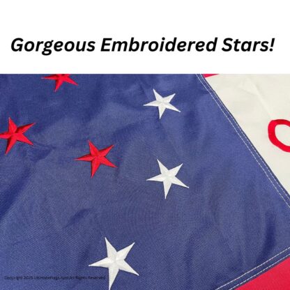 cherokee braves flag outdoor double nylon embroidered 3 x 5 ft.