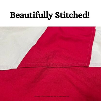 alabama flag al flags for sale cotton with pole sleeve gold fringe 3 x 5 ft.