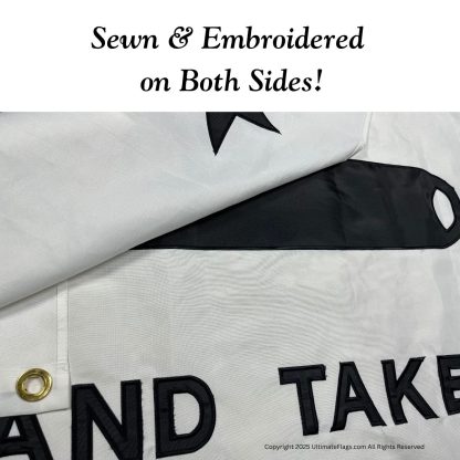 gonzales flag come and take it flags cannon historic texas flags sewn outdoor double nylon embroidered 3 x 5 ft.