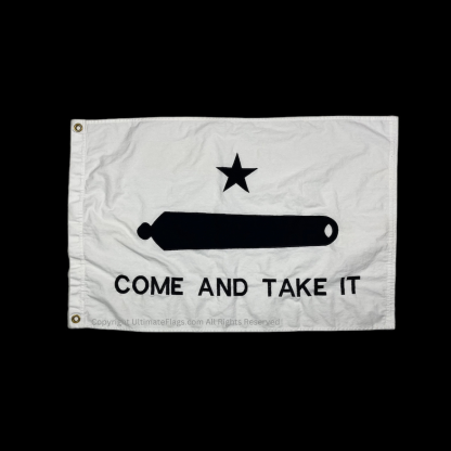 texas gonzales flag cannon flags sewn cotton 2 x 3 ft.