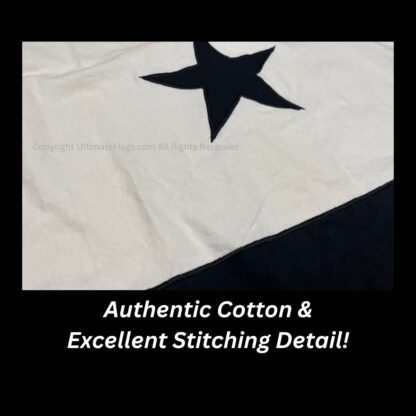 texas gonzales cannon flag cotton 3 x 5 ft.