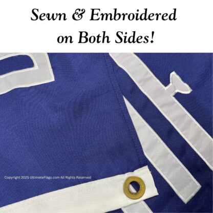 commodore perry flag dont give up the ship flags sewn double nylon embroidered 3 x 5 ft.