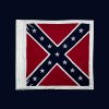 artillery confederate flag with sleeve and ties cotton 38 x 38 inch