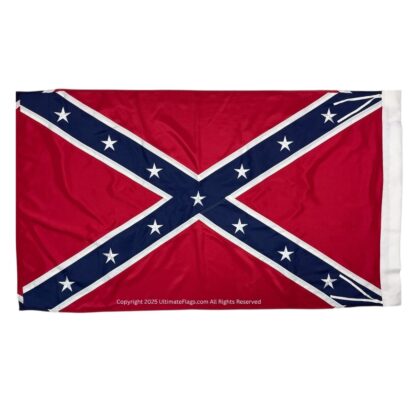 confederate flags for sale rebel flag double nylon embroidered flag with sleeve 3 x 5 ft.