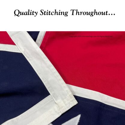 17th infantry georgia flag cotton 52 inch x 52 inch with pole hem sleeve / ties