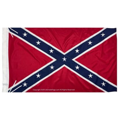 confederate flags for sale rebel flag double nylon embroidered flag with sleeve 3 x 5 ft.