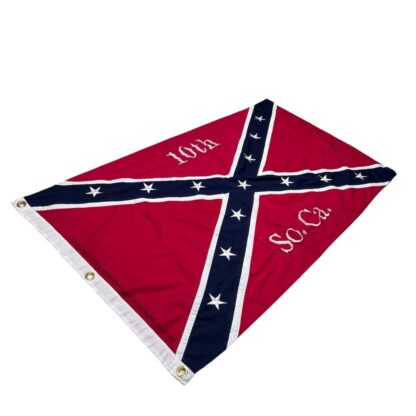 10th infantry south carolina rebel flag cotton 3 x 5 ft on sale