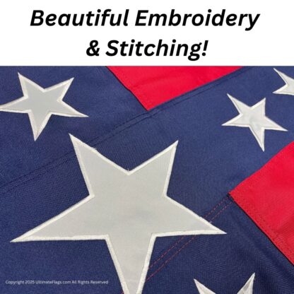 confederate south carolina sovereignty flag double nylon embroidered 3 x 5 ft.