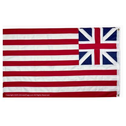 grand union continental colors flag double nylon embroidered 3 x 5 ft.