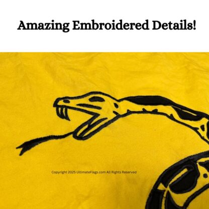 gadsden don't tread on me flag yellow cotton 3 x 5 ft.