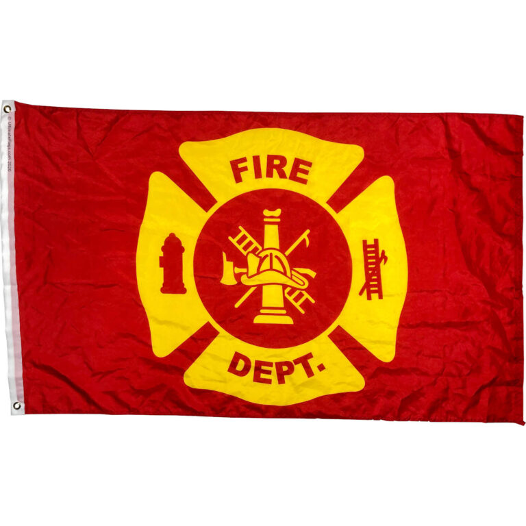 Fire Department Flag / Fire Dept Flags for Sale 3 X 5 ft. Standard