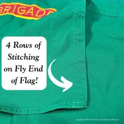 1st regiment irish brigade flag – 3x5 ft cotton sewn civil war irish american flag replica