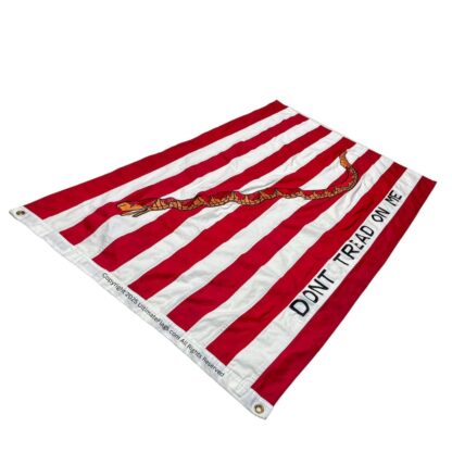 1st navy jack flag don't tread on me red cotton flags 3 x 5 ft.
