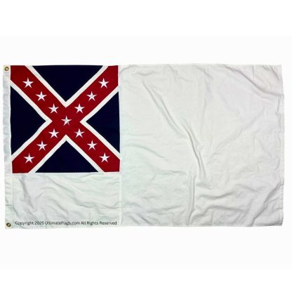 fort fisher flag – 2nd national confederate garrison flag general sam bell maxey flags – 3x5 ft cotton sewn & embroidered