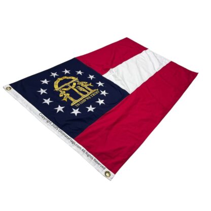 georgia flag 3 x 5 ft. / ga flags for sale cotton sewn