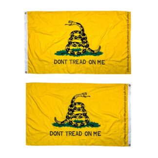 gadsden don't tread on me flag yellow cotton 3 x 5 ft.