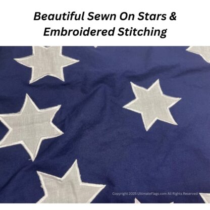 georgia 2nd infantry confederate flag cotton 3 x 5 ft.