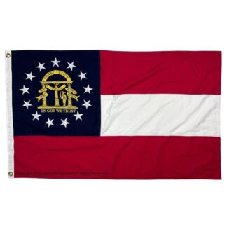 georgia flag 3 x 5 ft. / ga flags for sale cotton sewn