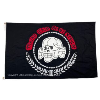 german totenkopf flag panzer division 3x5 ft cotton embroidered