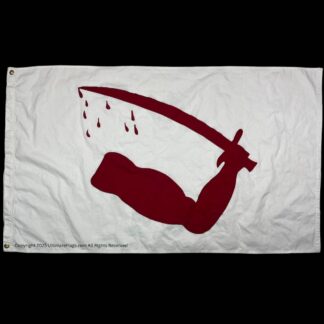 texas dimmit's goliad flag severed arm cotton 3 x 5 ft.