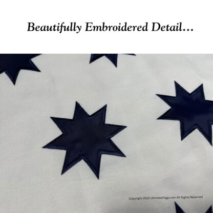 guilford courthouse flag double nylon embroidered 3 x 5 ft.