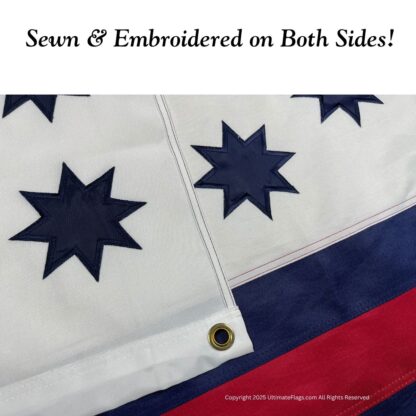 guilford courthouse flag double nylon embroidered 3 x 5 ft.