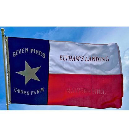 texas 1st infantry regiment flag seven pines gaines farm hood's brigade flags sewn outdoor double nylon embroidered 3 x 5 ft.