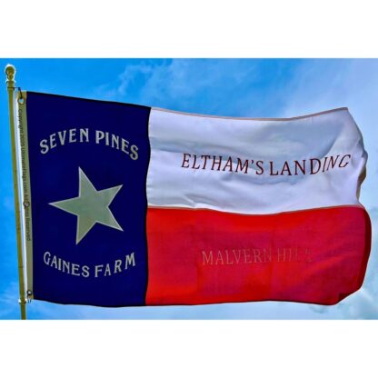 texas 1st infantry regiment flag seven pines gaines farm hood's brigade flags sewn outdoor double nylon embroidered 3 x 5 ft.