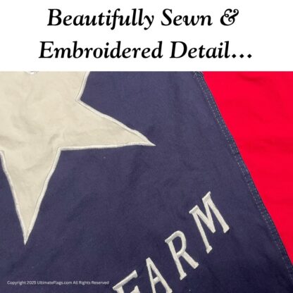 1st texas infantry regiment flag – hood's brigade flags 3x5 ft sewn cotton with gold fringe & pole sleeve – civil war replica