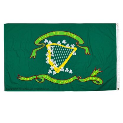sons of erin flag irish regiment 10th tennessee flags cotton sewn 3 x 5 ft.