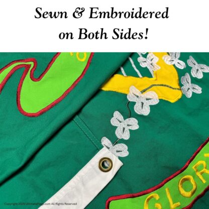 sons of erin flag irish regiment 10th tennessee flags cotton sewn 3 x 5 ft.