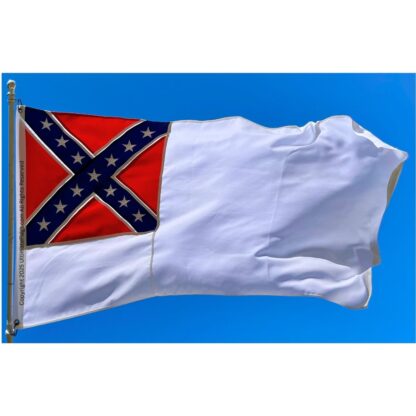 2nd national flag second national confederate flags sewn outdoor double nylon embroidered 3 x 5 ft.