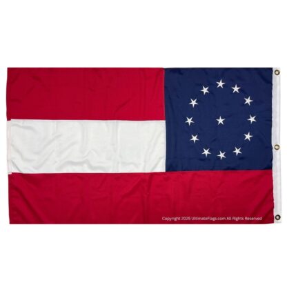 jefferson davis beauvoir home flag double nylon embroidered flag 3 x 5 ft.