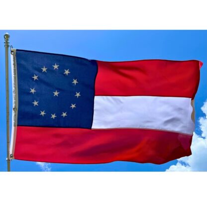 jefferson davis flag beauvoir home flags outdoor sewn double nylon embroidered 3 x 5 ft.