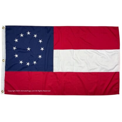 jefferson davis beauvoir home flag double nylon embroidered flag 3 x 5 ft.