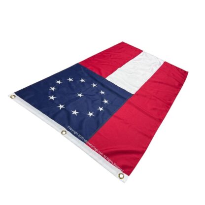 jefferson davis beauvoir home flag double nylon embroidered flag 3 x 5 ft.
