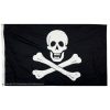 jolly roger flag pirate no patch cotton 3 x 5 ft.
