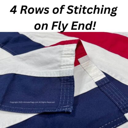 louisiana republic flag cotton sewn 3 x 5 ft.