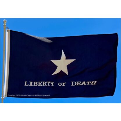 troutman flag liberty or death flags tactical black sewn double nylon embroidered 3' x 5'