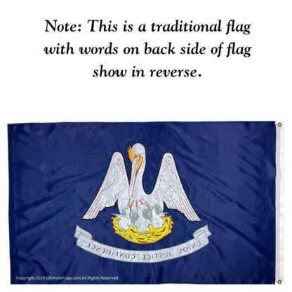 louisiana flag state of la flags sewn outdoor double nylon embroidered 3 x 5 ft.