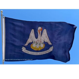 louisiana flag state of la flags sewn outdoor double nylon embroidered 3 x 5 ft.