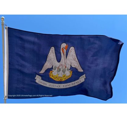 louisiana flag state of la flags sewn outdoor double nylon embroidered 3 x 5 ft.